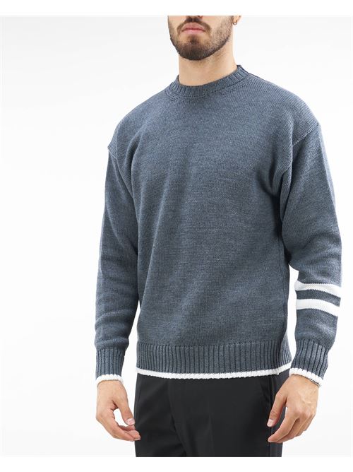 Jacquard sweater with contrasting details Low Brand LOW BRAND |  | L1MFW23246664N067